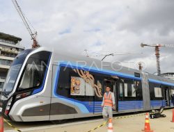 Uji Coba Kereta Otonom Tanpa Rel di IKN Nusantara Sudah Dilakukan