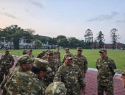 Para Menteri Kabinet Merah Putih Berlatih di Akmil Magelang