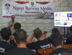 Ngopi Bareng Media, Imran Sebut Angka Inflasi di Subang Turun