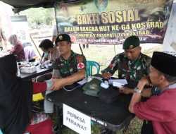 Yonarmed 9/Pasopati Terus Beraksi Laksanakan Bansos untuk Masyarakat Purwakarta