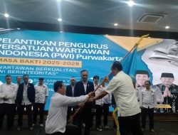 Pelantikan Pengurus PWI Kabupaten Purwakarta Periode 2025 – 2028 Berkualitas dan Berintegritas