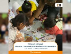 IJTI Korda Purwasuka Gelar Trauma Healing bagi Anak Korban Pergerakan Tanah