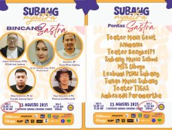 Subang Nyastra Volume 4 ada Bincang Asik dan Pentas Sastra, Gratis buat Semua!