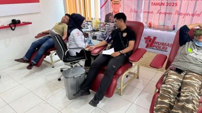 Polres Subang Gelar Donor Darah Peringati HUT Humas Polri ke-74
