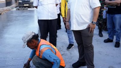 Setelah Diguyur Duit Rp1,3 Milyar, Jalan Veteran Pamanukan Subang “Leucir”   